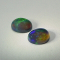Bild 2 von 1.20 ct. Perfekt pair of 7.2 x 5.2 mm Ethiopian Multi Color Opals