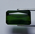 Bild 1 von 3.00 ct. Natürlicher grüner 10.7 x 6.4 mm Mosambik Turmalin im Smaragdschliff