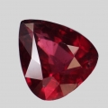 3.23 ct. Noble cherry red  9.7 x 8.6 mm Rhodolite Garnet Pear