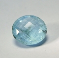 Bild 1 von 4.74 ct. Natürlich blauer ovaler 11.5 x 10.5 mm Aquamarin