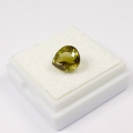 Bild 2 von 2.50 ct  VS! Feiner gelblich Grüner 8.8 x 7.7 mm Nigeria Turmalin Tropfen