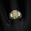 Bild 3 von 925 silver ring with real yellow Africa sapphire GR 54 (17.2 mm)