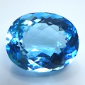 Bild 1 von 25.75 ct. Augenreiner ovaler 19 x16 mm Brasilien Sky Blue Topas