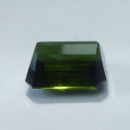 Bild 2 von 2.65 ct .  Waldgrüner unbeh. 8.6 x 7 mm Mosambik Turmalin im Smaragdschliff