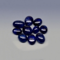 30.22 ct. 10 Stück ovale Royalblaue Madagaskar Cabochon Saphir Edelsteine