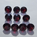 8.67 ct VS!  10 pieces of deep red round 6 mm Mosambique Garnet
