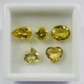 Bild 2 von 3.37 ct. VVS! Noble Mix with 5 pieces natural Goldberyl Gemstones