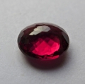 Bild 2 von 2.49 ct. Cherry red  oval 8.5 x 7.7 mm Rhodolithe  Garnet