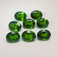 3.40 ct. 8 pieces oval natural 5 x 4 mm Chrome Diopside Gems
