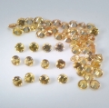 1.00 ct VVS! 50 pieces orange-brown 1.5 mm Brilliant Cut Tansania Sapphires. Beatiful Brillance!.