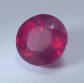 4.76 ct. Fine round pink red 9 mm Mozambique ruby