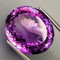 Bild 1 von 29.85 ct! Riesiger ovaler Amethyst  20.2 x 17 mm. Tolle Farbe!