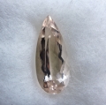 6.1 ct if! Fine Peach Pink 19.5 x 8.3 mm Madagascar Pear Facet Morganite
