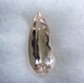 6.1 ct if ! Traumhaft schöner Pfisich Pink 19.5 x 8.3mm Morganit Tropfen