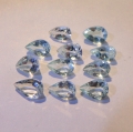 Bild 1 von 4.33 ct. 11 piece eye clean 4.2 x 2.5 to 5 x 3.1 mm Aquamarine Pears