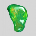 Bild 2 von 3.8 ct. Grasgrün schimmernder 15 x 9 mm Äthiopien Opal Cabochon