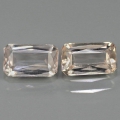 1.18ct  Perfektes Paar unbeh. 7 x 4 mm Afrika Morganit (Pink Smaragd) Edelsteine