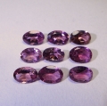 Bild 1 von 3.63 ct. 9 Stück unbeh. ovale 6 x 4 mm pink Mosambik Turmaline