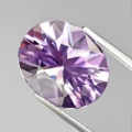 6.62 ct. VVS! Light Violet 14.3 x 11.8 mm Brilliant Cut Brazil Amethyst