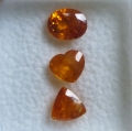 3.18 ct. Mixed Shape Fanta Orange 6 x 6.5 mm Namibia Spessartine Garnet