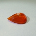 Bild 2 von 1.40 ct. Orangroter facett. 11.3 x 8 mm Mexiko Feueropal Tropfen