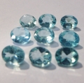 Bild 2 von 3.20 ct.  9 Stück natürliche blaue ovale 5 x 4 Brasilien Apatite