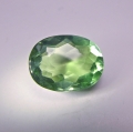 6.16 ct. Untreated green oval 13.6 x 10.4 mm Brazil Apatite