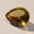 Bild 1 von 16.11 ct. Eye Clean Gold Yellow 19.5 x 15 mm Pear Facet Brazil Citrine