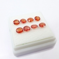 Bild 1 von 2.47 ct. 8 Stück bezaubernde ovale Top Orange 4.5 x 3.5 mm Tansania Saphire