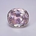 Bild 1 von 16.11 ct  VS ! Unbehandelter ovaler 14.7 x 13 mm Pink Brasilien Kunzit. Schöne Farbe!