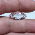 Bild 2 von 9.30 ct TOP!! Augenreiner 25.2 x 11.7 mm Marquise Facette Morganit