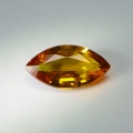 Bild 1 von 1.25 ct. Feiner goldgelber 10 x 8 mm Navette Saphir 