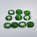 3.10 ct. 10 pieces oval natural 5 x 4 mm Chrome Diopside Gems
