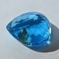 Bild 2 von 23.7 ct VVS!  Großer 19 x 15 mm Brasilien Swiss Blue Topas Tropfen