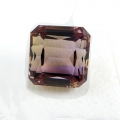 25.88 ct. VVS! Excellent nat. 15.8 x 15.2 mm Bolivia Oktagon Ametrin