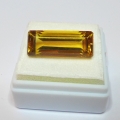 26.08 ct. VVS! Großer Goldgelber 27.2 x 11.1 mm Brasilien Citrin Quarz