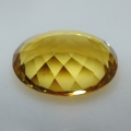 Bild 2 von 32.17 ct. Large Golden Yellow oval 25.3 x 18.1 mm Brazil Citrine