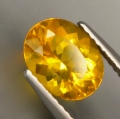 2.37 ct IF! Ravishing yellow oval 10.8 x 8.9 mm Mexico Opal