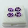Bild 2 von 2.91 ct 4 pieces fine oval light violet Brazil Amethyst gemstones