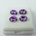 Bild 2 von 2.91 ct  4 Stück feine ovale Light Violette Brasilien Amethyst Edelsteine