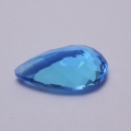 Bild 2 von 7.20 ct.  Feiner 16.7 x 10.3 mm Brasilien Swiss Blue Topas Tropfen