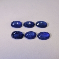 Bild 2 von  5.20 ct . 6 Stück blaue ovale 7 x  5  mm  Saphire
