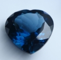 Bild 1 von 5.33 ct. VVS ! Klasse augenreines 10.7x6.6 mm Brasilien London Blue Topas Herz