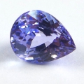 Bild 1 von 1.04 ct. IF! Lupenreiner Blau Violetter 7 x 5.4 mm Tansanit Tropfen