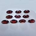 Bild 1 von 6.50 ct. 10 beatiful garnet 8 x 4 marquise gemstones from Mosambique