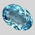 16.00 ct ct. VVS ! Großer ovaler 17 x 12 mm Sky Blue  Topas.