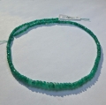 Emerald string 52 ct with circular disks Ø 5.5 - 3.5 mm 40 cm length