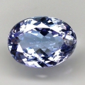 1.44 ct. VVS ! Schöner natürl. ovaler 8 x 6 mm Tansanit / Tanzanite Edelstein