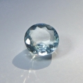 1.70 ct. Schöner runder blauer  7.9 mm  Aquamarin