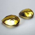 Bild 2 von 10.84 ct. VVS! Beautiful Pair of Gold Yellow 10 x 8 mm pear Facet Brazil Citrine